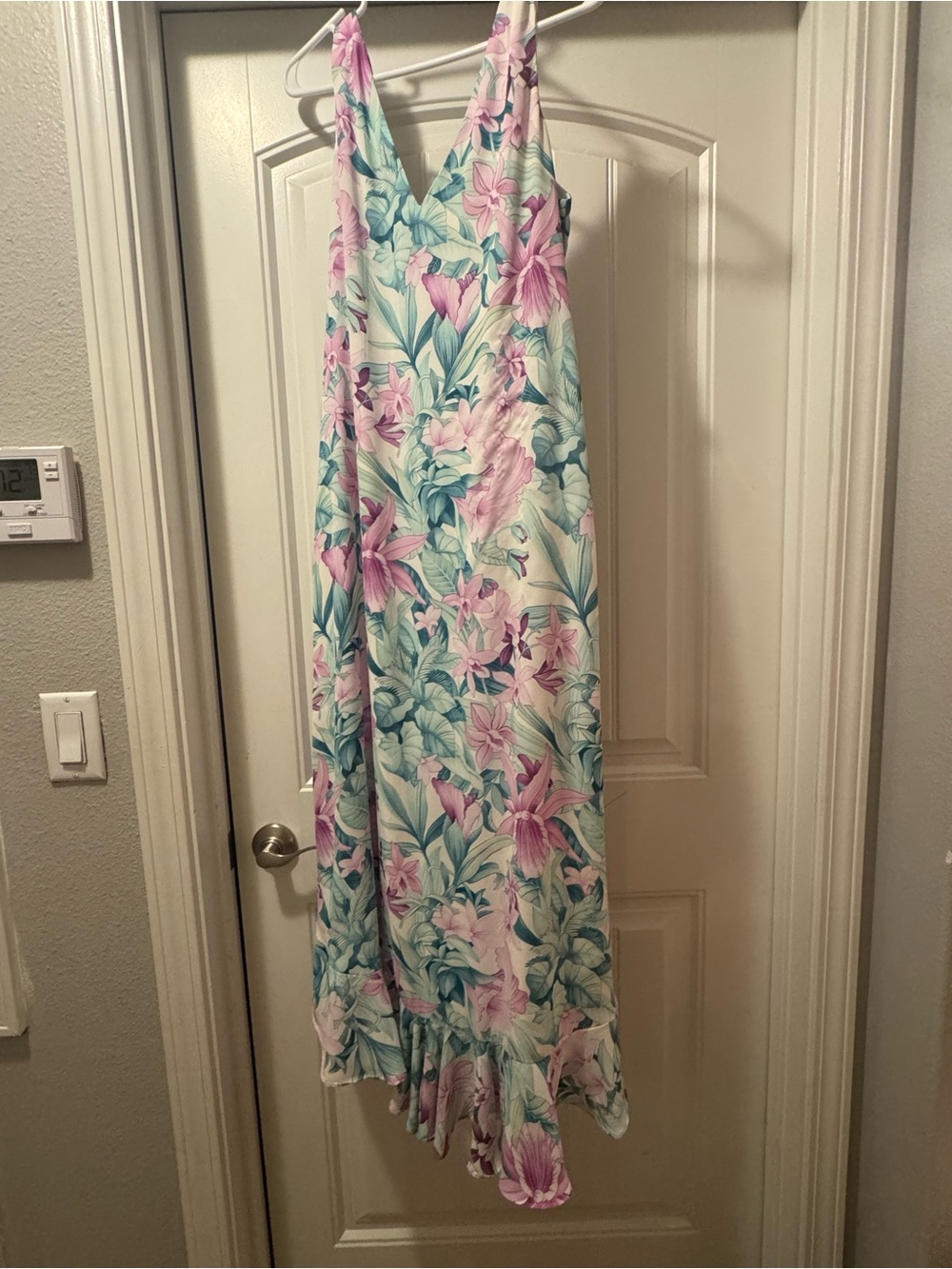 Tommy Bahama Pastel Floral Slip Dress in Cream, Teal & Lavender